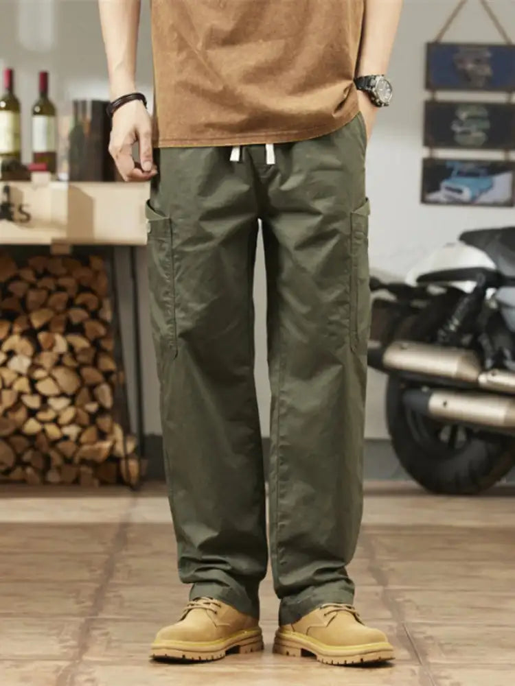 Men’s Plus Size Wide Leg Cargo Pants