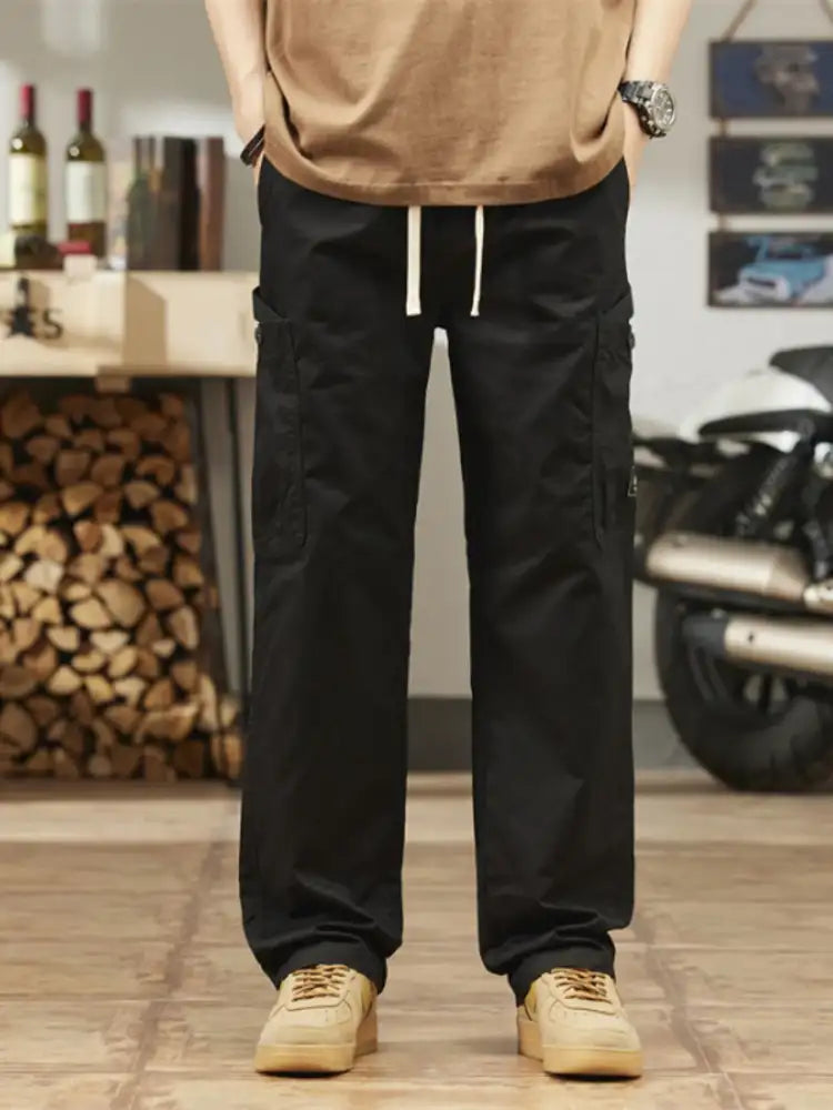 Men’s Plus Size Wide Leg Cargo Pants
