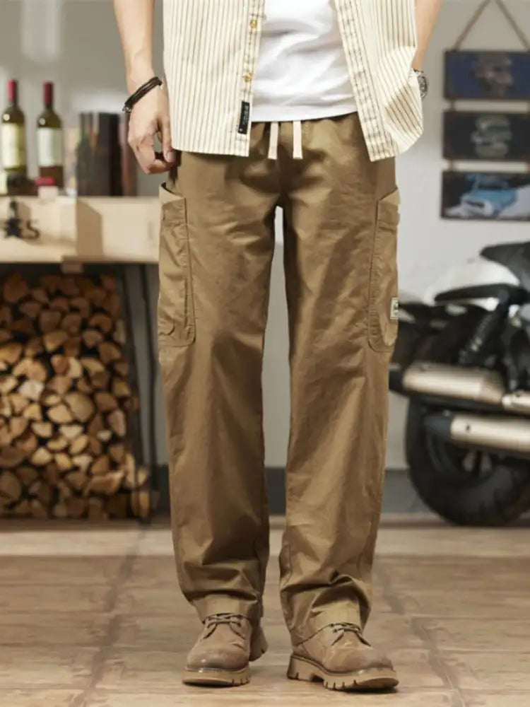 Men’s Plus Size Wide Leg Cargo Pants