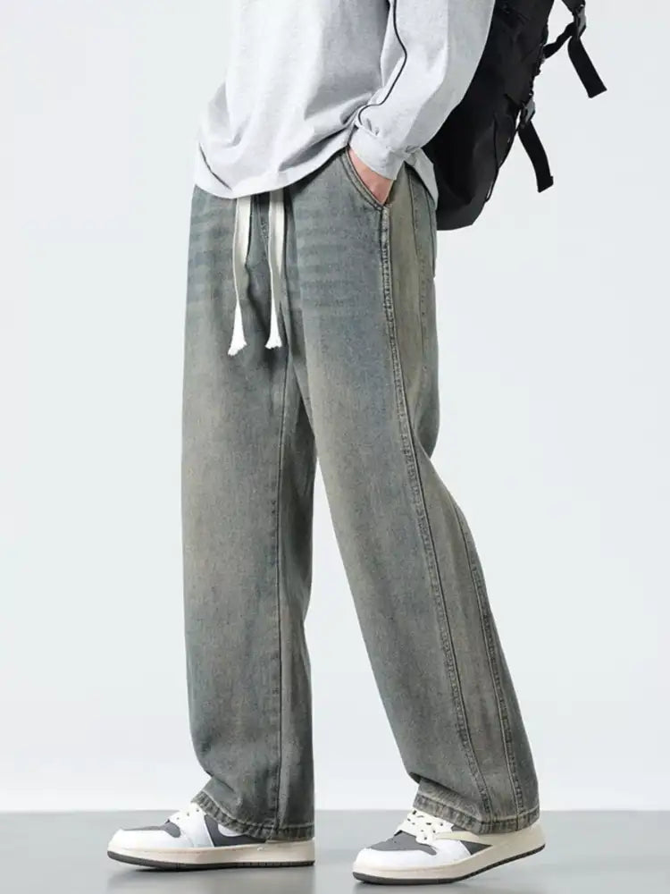 Men’s Plus Size Wide Leg Jeans