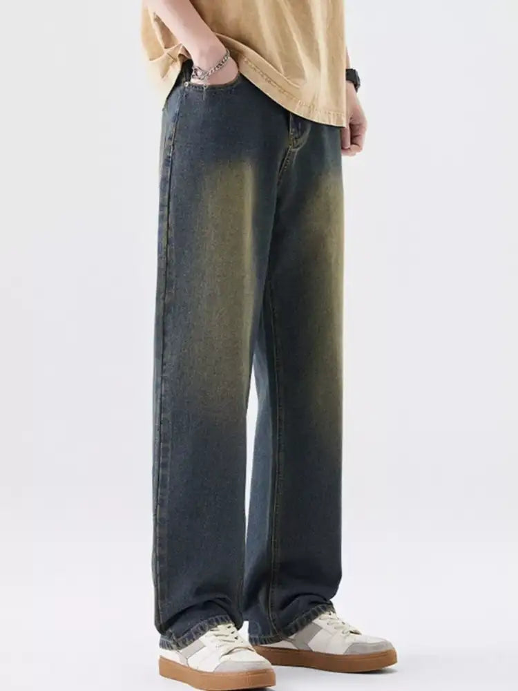 Men’s Plus Size Wide Leg Jeans