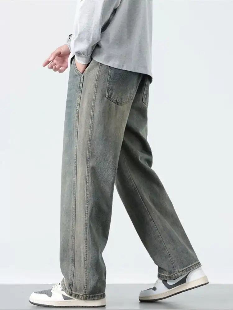Men’s Plus Size Wide Leg Jeans