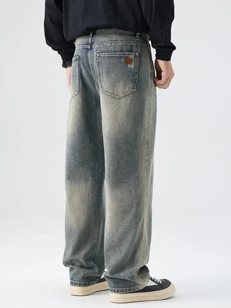 Men’s Plus Size Wide Leg Jeans