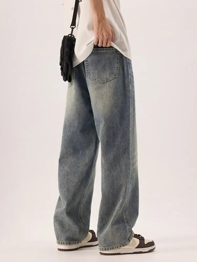 Men’s Plus Size Wide Leg Jeans