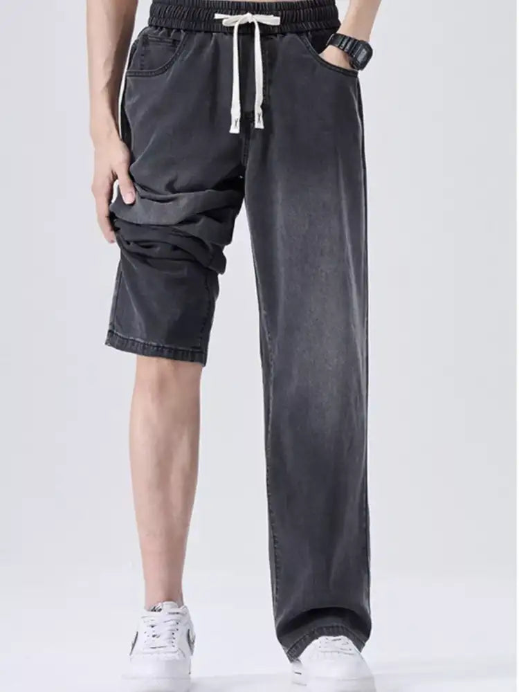 Men’s Plus Size Wide Leg Jeans