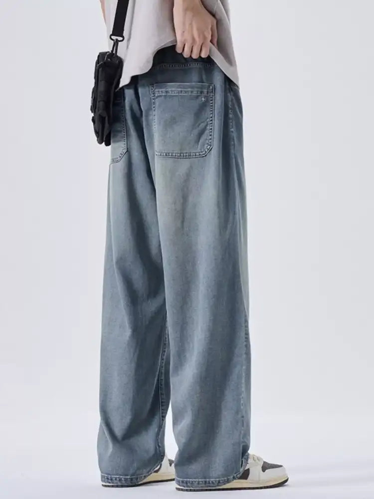 Men’s Plus Size Wide Leg Jeans