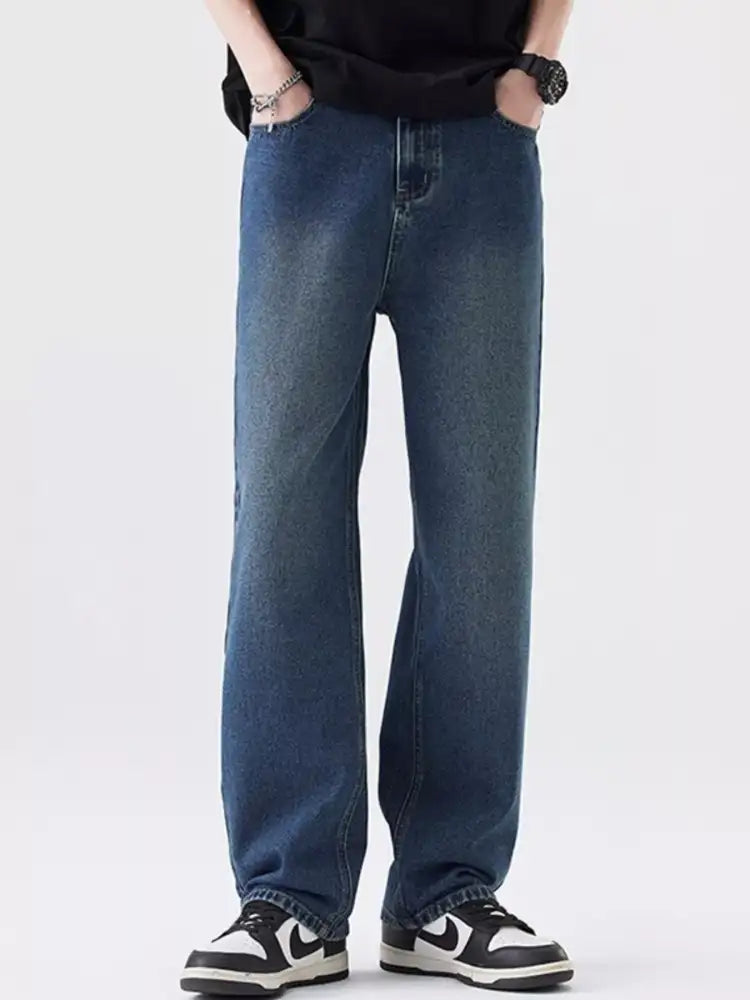 Men’s Plus Size Wide Leg Jeans