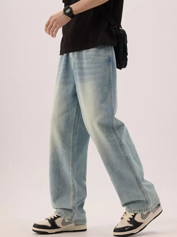 Men’s Plus Size Wide Leg Jeans