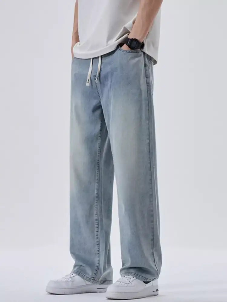 Men’s Plus Size Wide Leg Jeans
