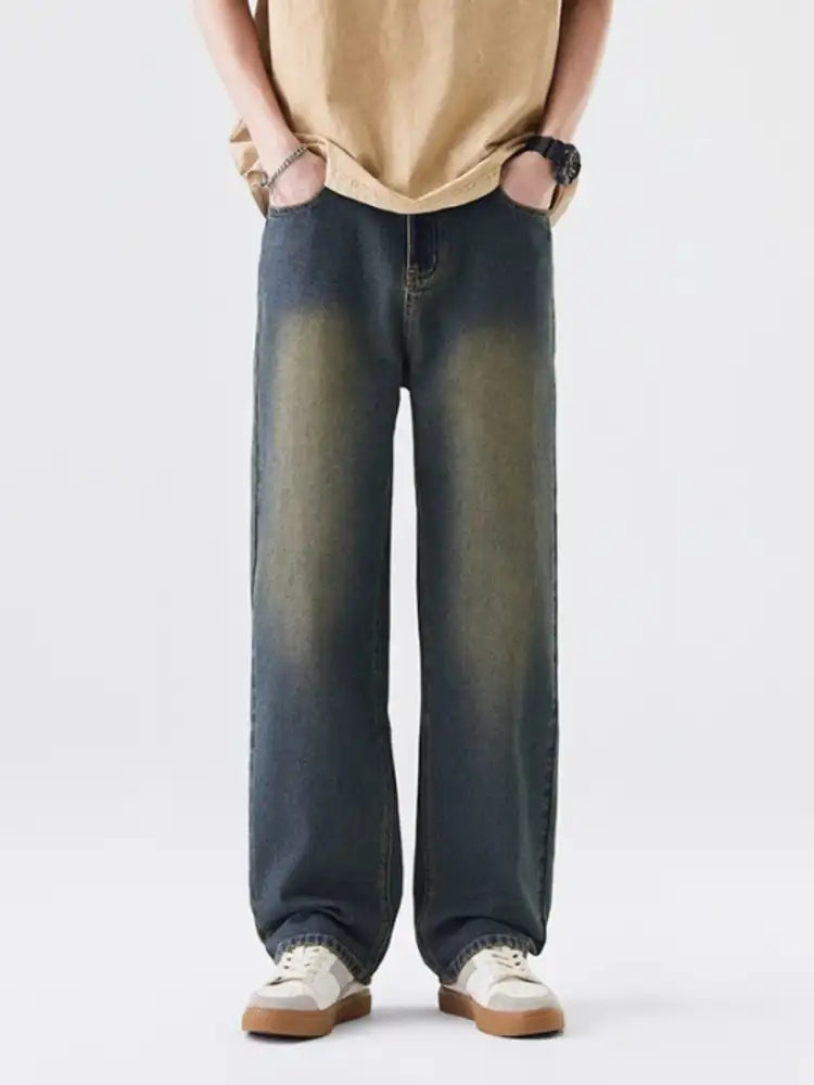 Men’s Plus Size Wide Leg Jeans