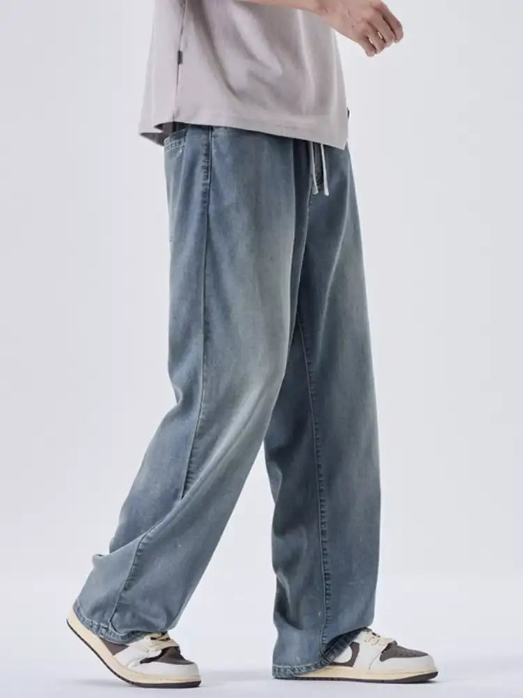 Men’s Plus Size Wide Leg Jeans