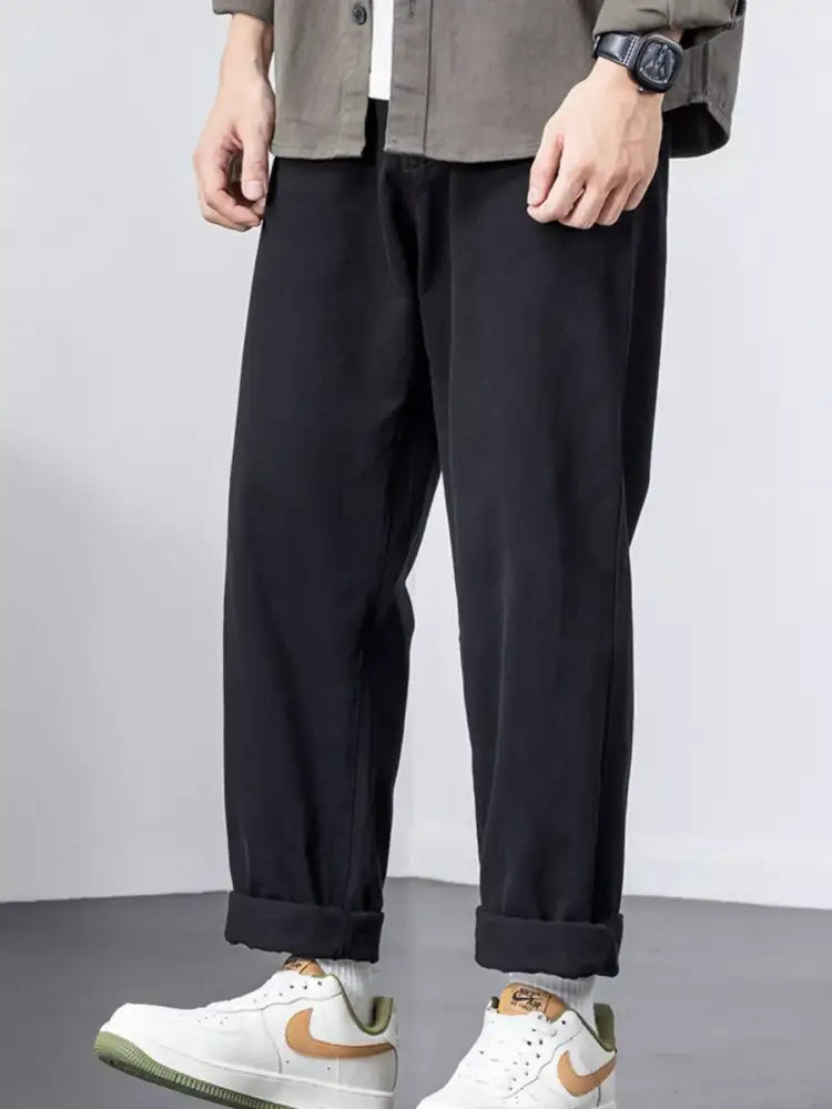 Men’s Plus Size Wide Leg Pants