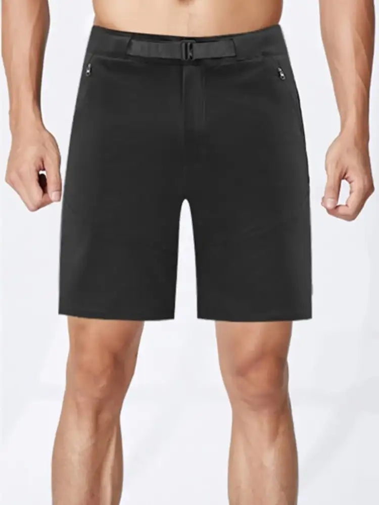 Men’s Plus Size Zip Detail Shorts