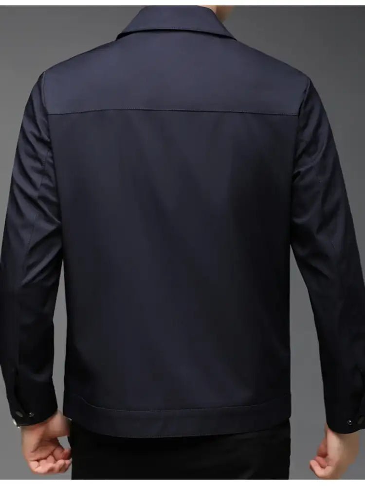 Men’s Plus Size Zip-Up Casual Jacket