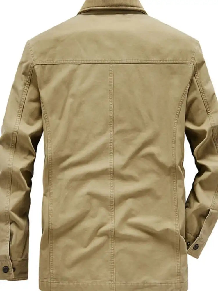 Men’s Plus Size Zip Up Jacket with Pockets