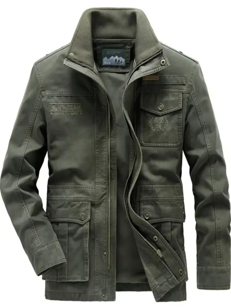 Men’s Plus Size Zip Up Jacket with Pockets