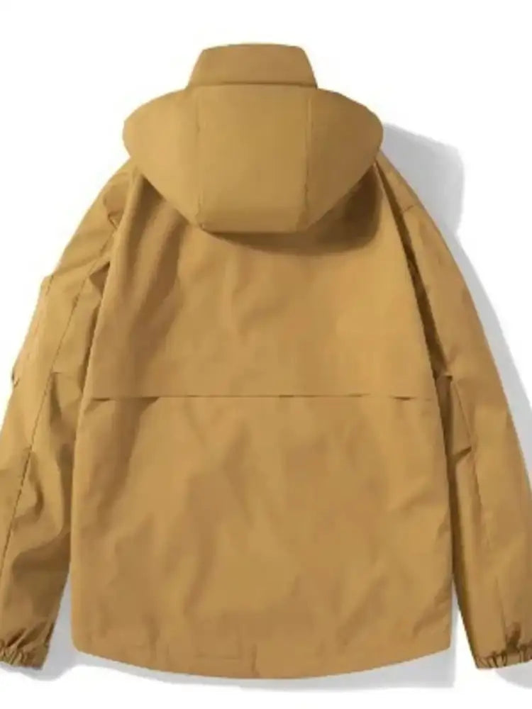 Men’s Plus Size Zip Up Long Sleeve Hooded Jacket