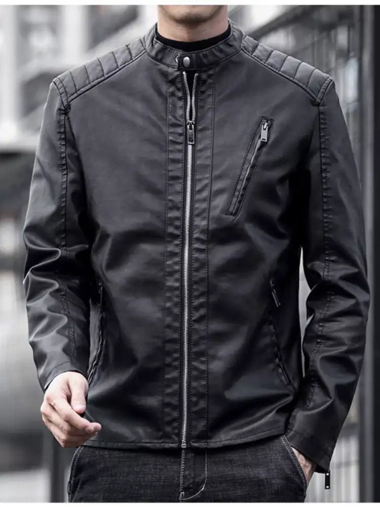 Men’s Plus Size Zip Up Long Sleeve Jacket