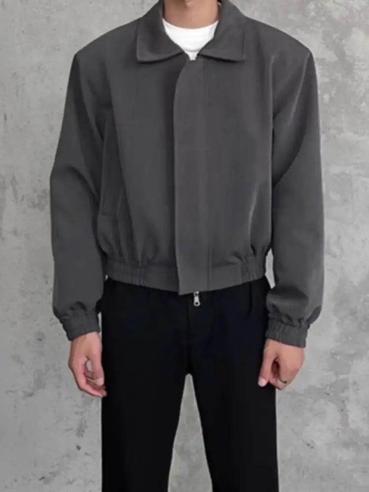 Men’s Plus Size Zip Up Long Sleeve Jacket