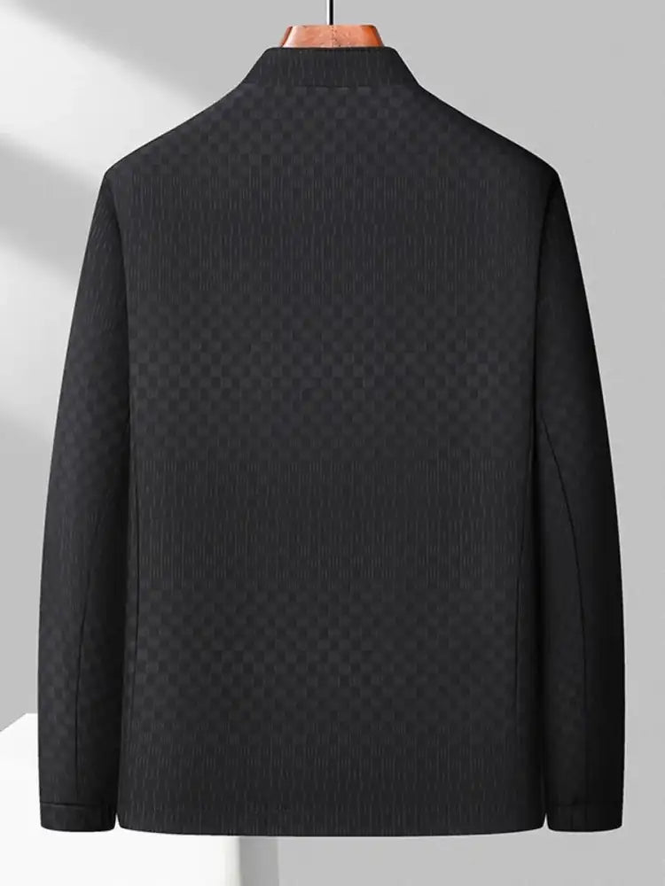 Men’s Plus Size Zip Up Long Sleeve Jacket