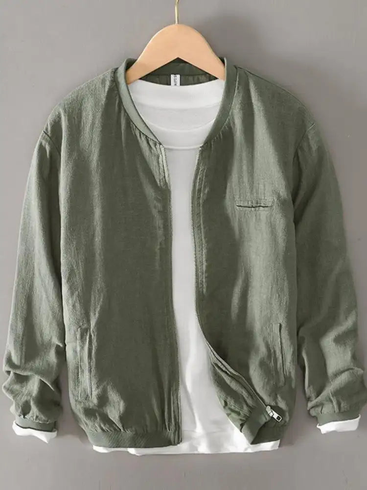 Men’s Plus Size Zip Up Long Sleeve Jacket