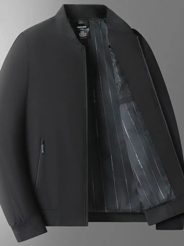 Men’s Plus Size Zip Up Long Sleeve Jacket