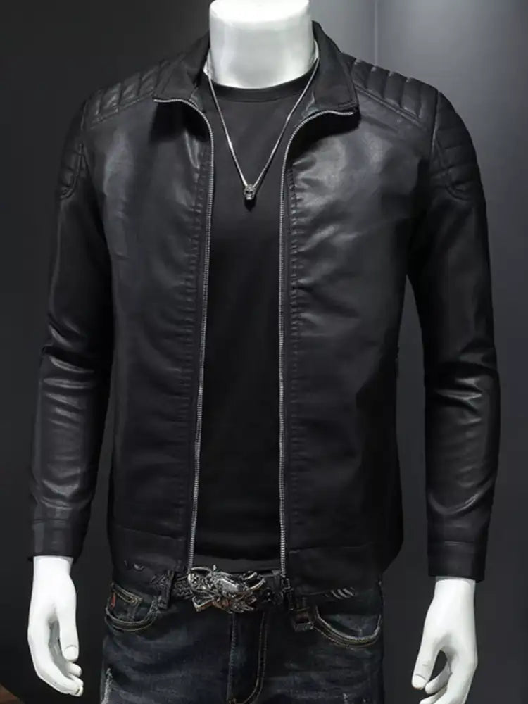 Men’s Plus Size Zip Up Long Sleeve Jacket