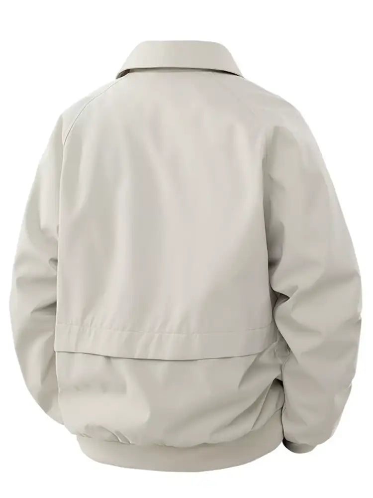Men’s Plus Size Zip Up Long Sleeve Jacket