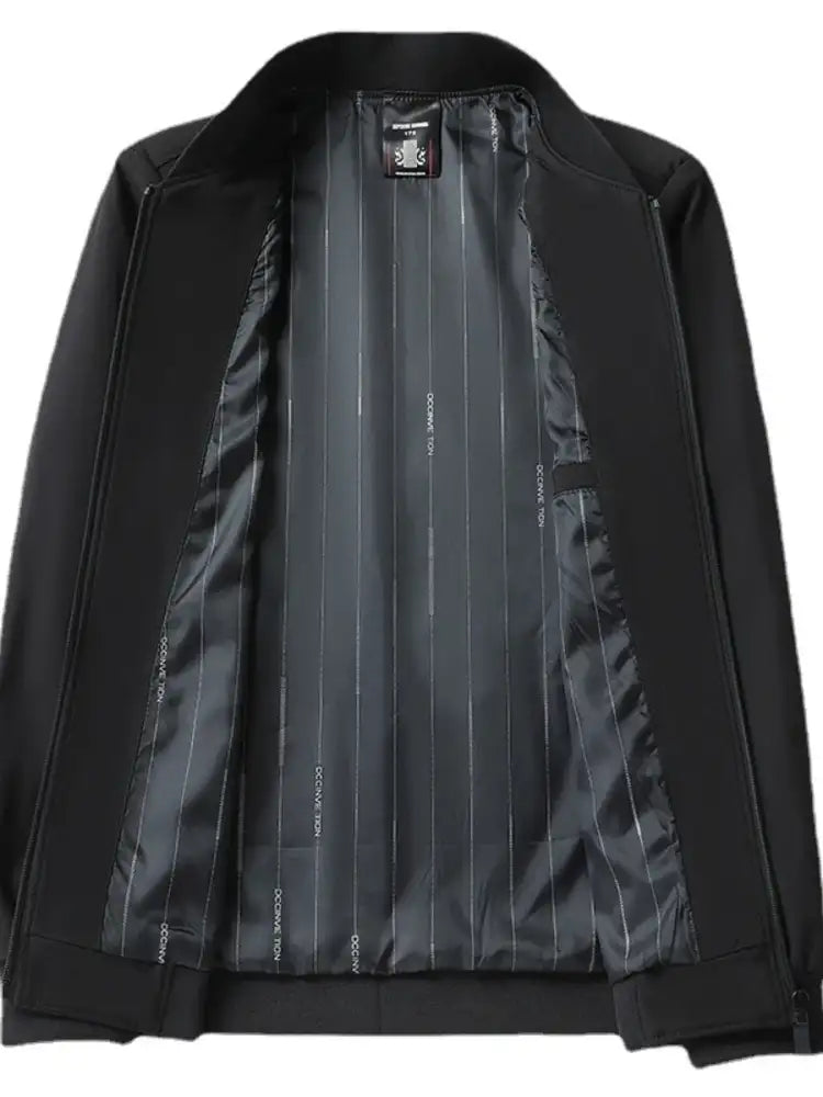 Men’s Plus Size Zip Up Long Sleeve Jacket