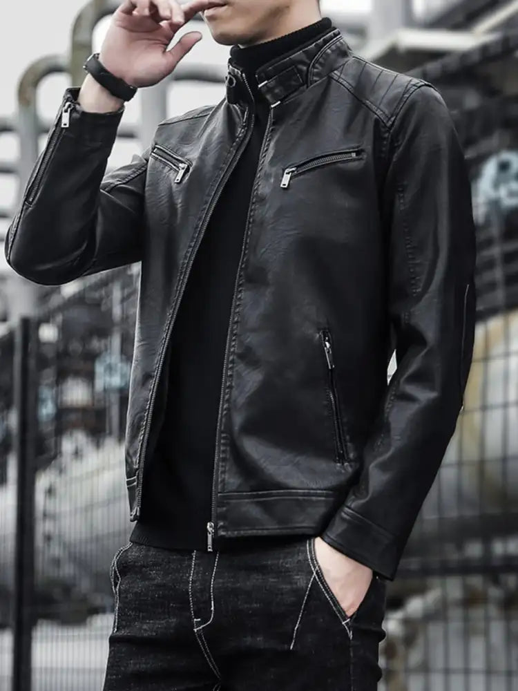 Men’s Plus Size Zip Up Long Sleeve Jacket