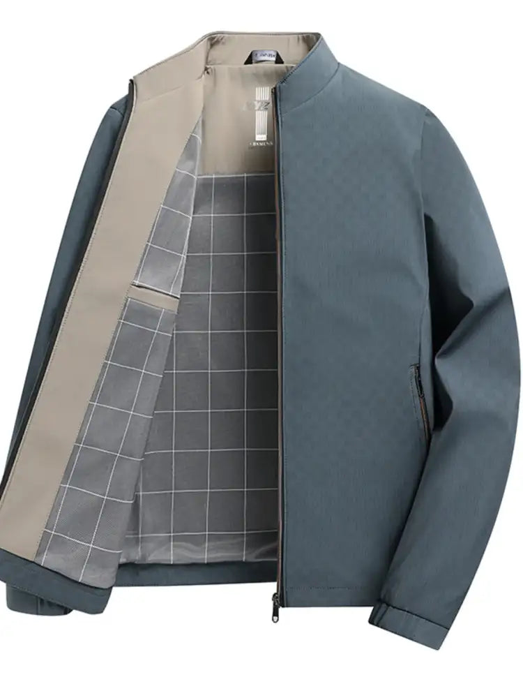 Men’s Plus Size Zip Up Long Sleeve Jacket