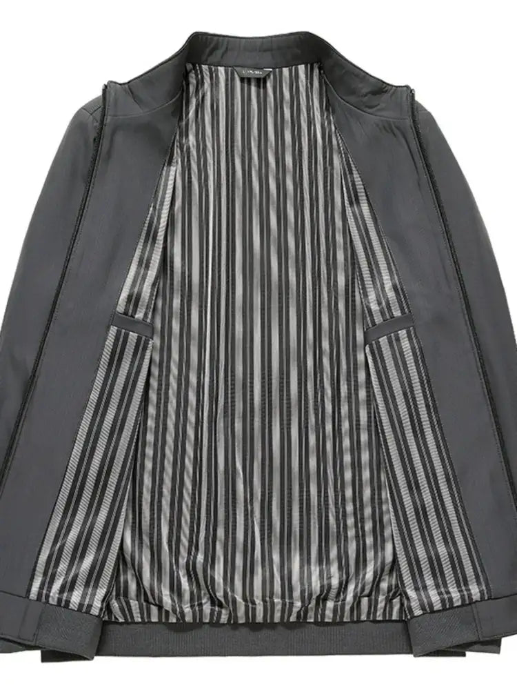 Men’s Plus Size Zip Up Long Sleeve Jacket