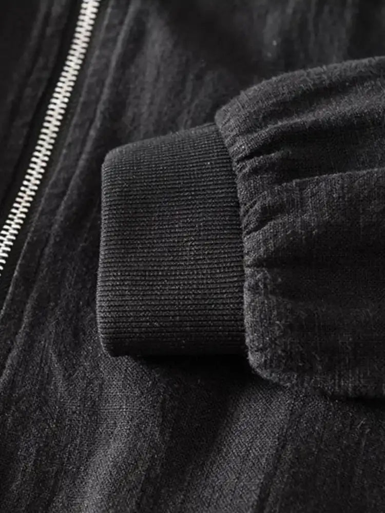 Men’s Plus Size Zip Up Long Sleeve Jacket