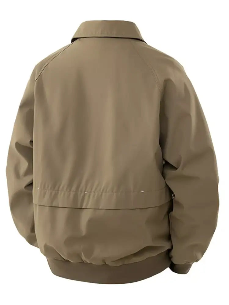 Men’s Plus Size Zip Up Long Sleeve Jacket