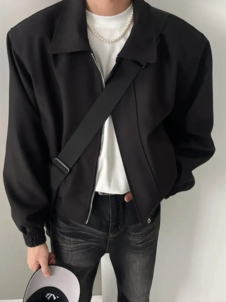 Men’s Plus Size Zip Up Long Sleeve Jacket