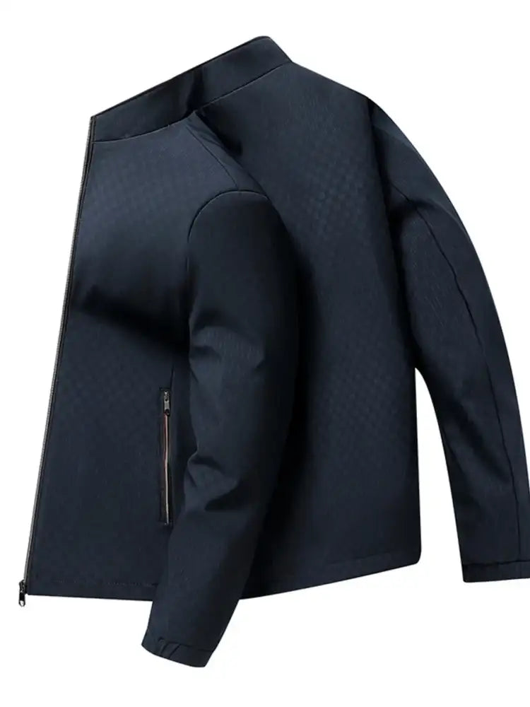 Men’s Plus Size Zip Up Long Sleeve Jacket