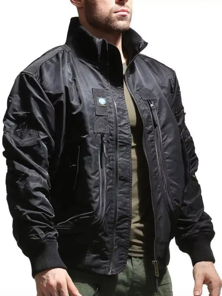 Men’s Plus Size Zip Up Long Sleeve Jacket