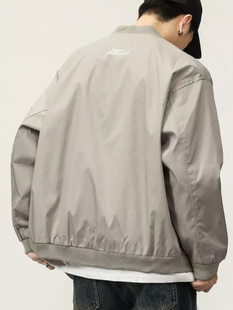 Men’s Plus Size Zip Up Long Sleeve Jacket