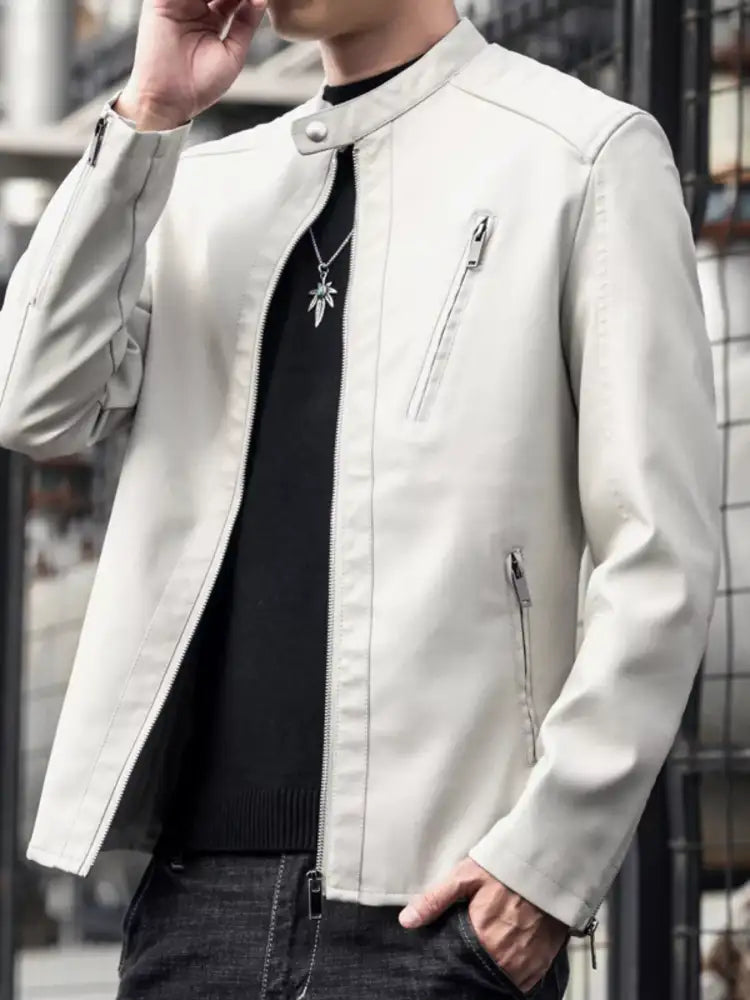 Men’s Plus Size Zip Up Long Sleeve Jacket