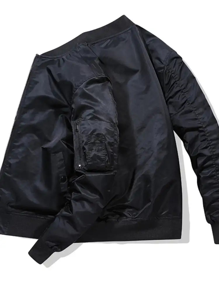 Men’s Plus Size Zip Up Long Sleeve Jacket