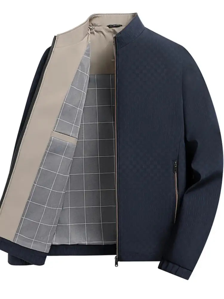 Men’s Plus Size Zip Up Long Sleeve Jacket