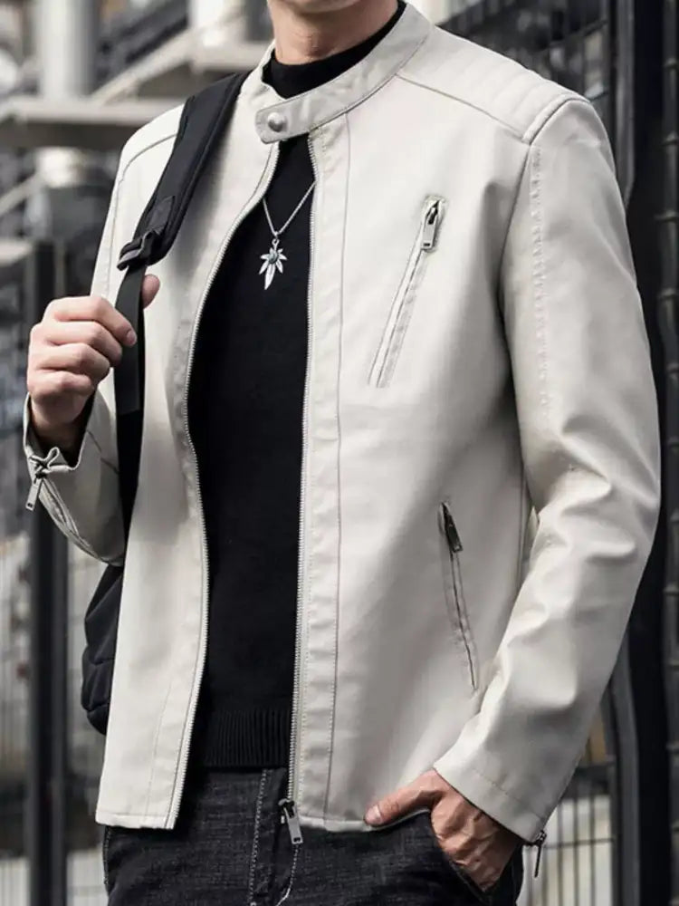 Men’s Plus Size Zip Up Long Sleeve Jacket