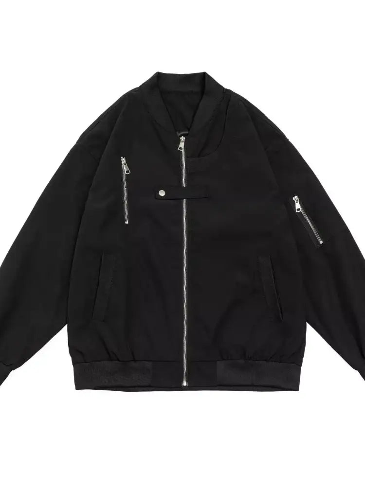 Men’s Plus Size Zip Up Long Sleeve Jacket