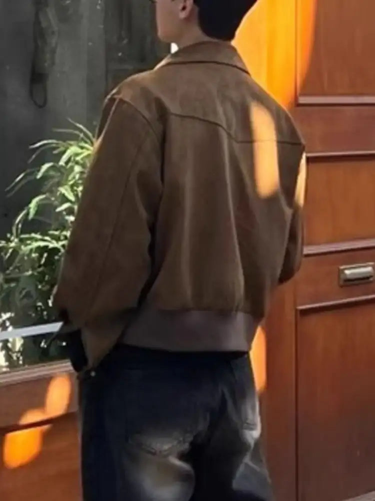 Men’s Plus Size Zip Up Long Sleeve Jacket