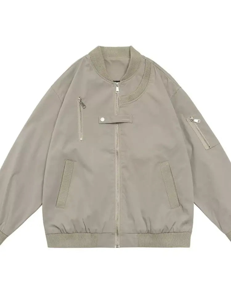 Men’s Plus Size Zip Up Long Sleeve Jacket