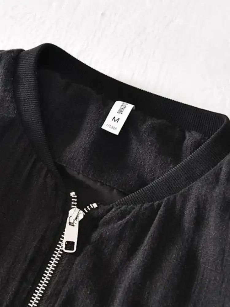 Men’s Plus Size Zip Up Long Sleeve Jacket