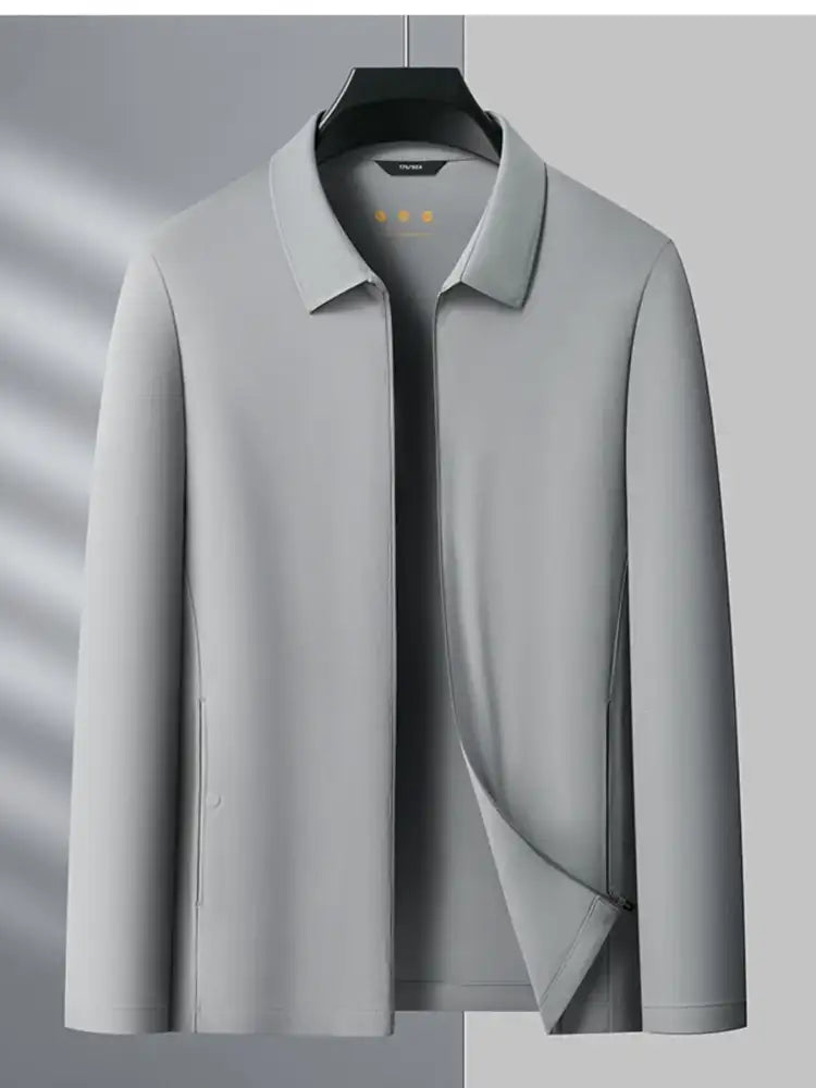 Men’s Plus Size Zip Up Long Sleeve Jacket