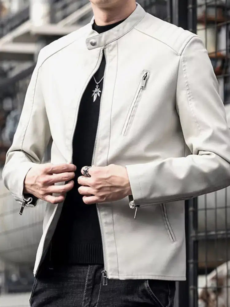 Men’s Plus Size Zip Up Long Sleeve Jacket