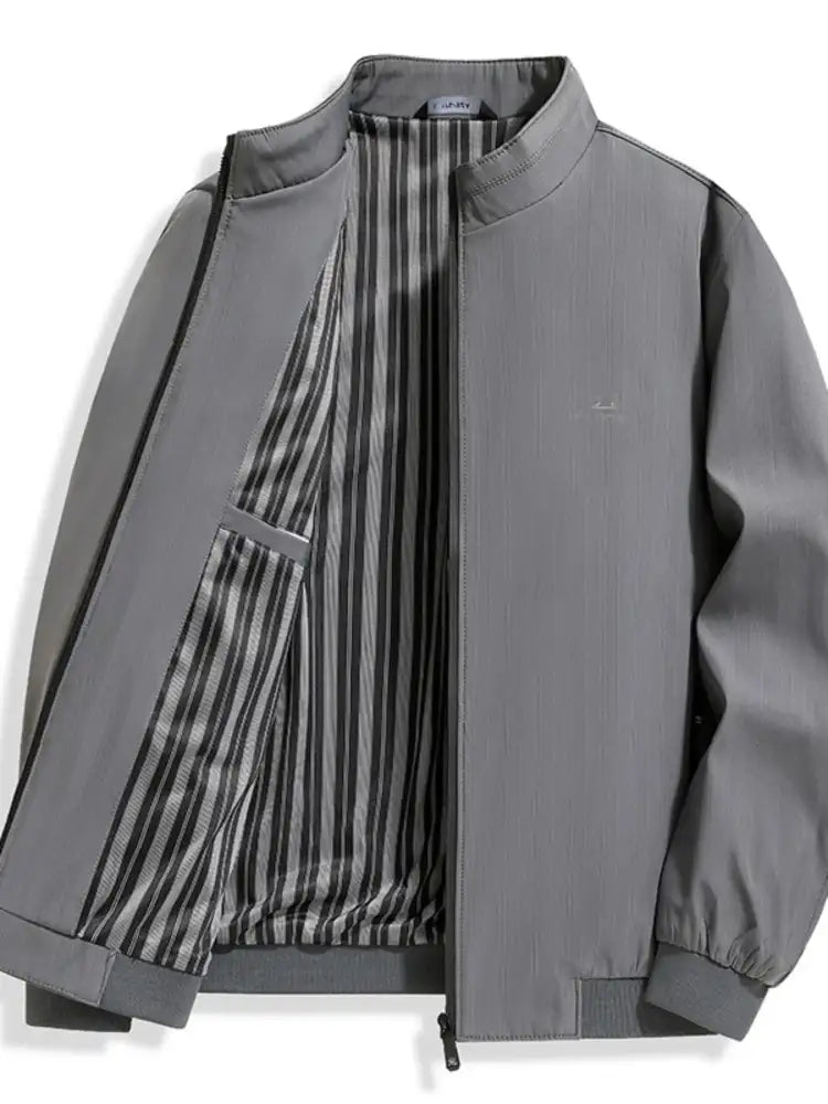 Men’s Plus Size Zip Up Long Sleeve Jacket