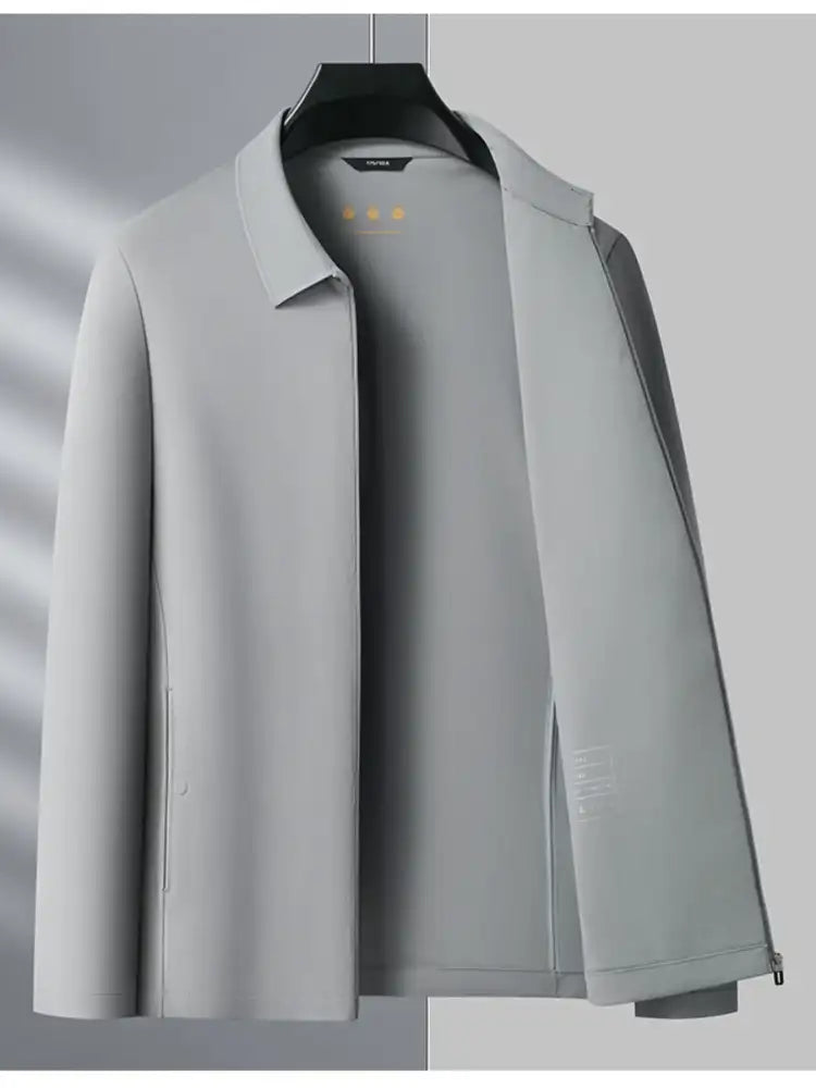Men’s Plus Size Zip Up Long Sleeve Jacket